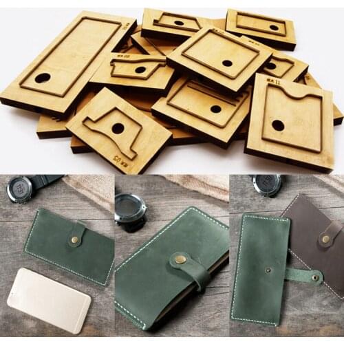 3pcs/set herramientas para cuero leather craft template fabric cutter wallet die cutting knife mould hand punch tool template