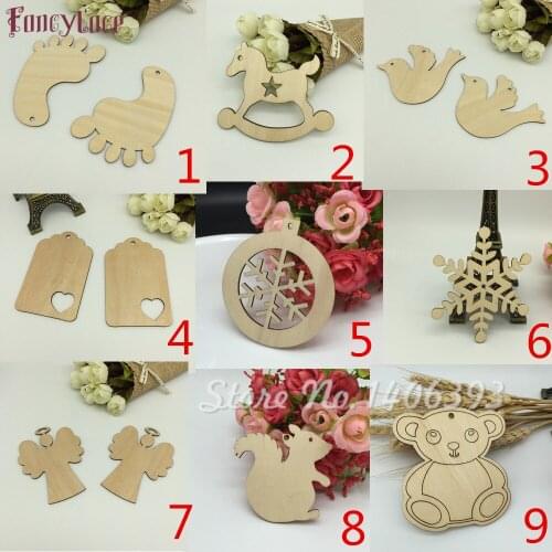 50pcs/lot) 80mmx 70mm Blank Unfinished Christmas Ornaments Ball Tags Rustic Wooden Tags Wedding Christmas Tree Tags With String