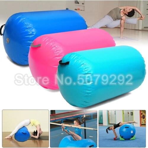Free Shipping Inflatable Gymnastics Air Barrel 60CM/85CM Dia Air Roller For Gym Different Color Yoga Roller Barrel Cheap