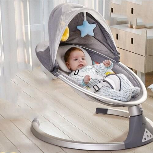 Electric Baby Rocking Chair 0-3 Baby Safety Cradle Rocking Chair Soothing Babys Artifact Sleeps Newborn Sleeping Free Shipping