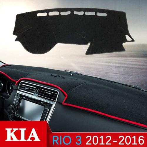 For KIA RIO 3 K2 2012 2013 2014 2015 2016 Russian Versions Anti-Slip Mat Dashboard Cover Pad Sunshade Dashmat Carpet Accessories