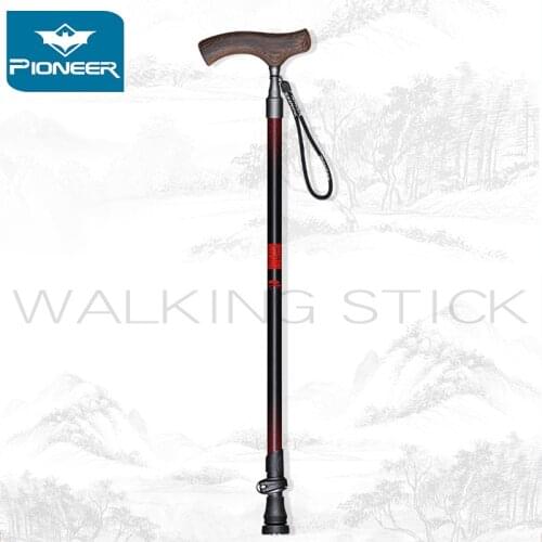 Pioneer Trekking Walking Hiking Pole Ultra Strong & Light Weight Canes Collapsible Telescoping Adjustable Stick For Elderly