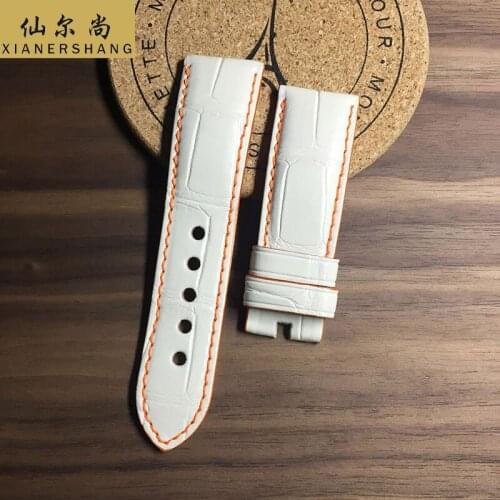 Luxury Crocodile Skin Watchbands Women Genuine Leather Belt Custom Universal Strap 20MM 22MM 24MM Handmade Alligator Watch Band