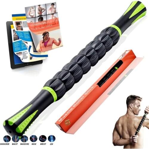 Body Massage Muscle Roller Stick Massager Relieving Soreness Cramping Fitness Equipment Workout Relax Tool Gym Accessories