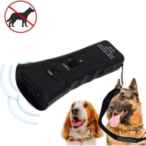 Enhanced Pet Dog Ultrasonic Anti bark Training Tools LED Light Pet Dog Trainer with Double Channel Excitation Drive Dogs