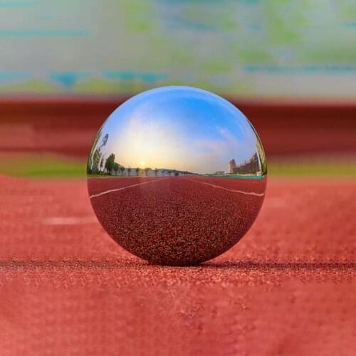 Home Hotel Sphere Decoration Glitter Party Mirror Ball Craft Stainless Steel Hollow Silver Ornament High Gloss