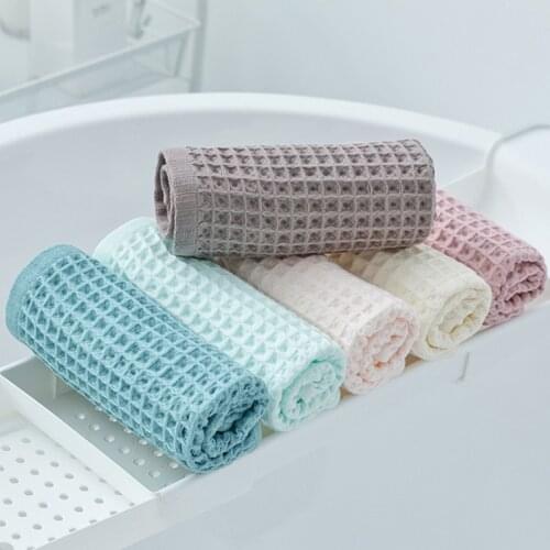 6pcs Cotton Hand Face Towel Set Absorbent Kitchen Towel Cafe Barista Cleaning Towel Hotel Beauty Salon Sauna Spa Wash Cloth T34