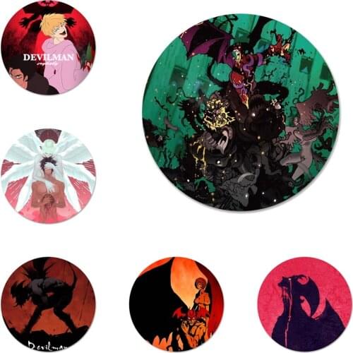 Devilman Crybaby Cartoon Icons Pins Badge Decoration Brooches Metal Badges For Backpack Decoration