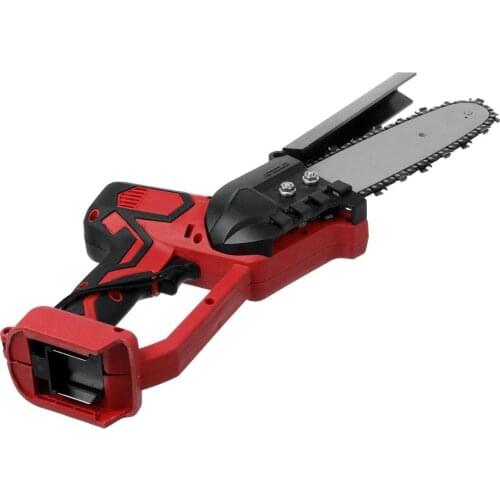 1200W Electric Chainsaw 8 Inch 500r/Min Wood Cutter Bracket Motor Electric Pruning Saw For 18V Battery Garden Logging Power Tool
