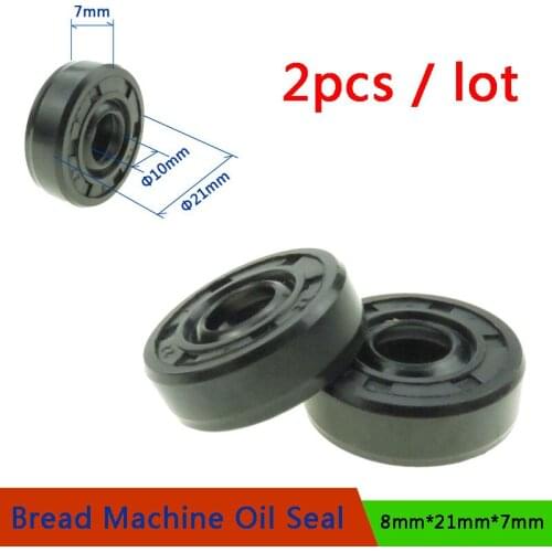 2pcs 10*21*7mm Oil Seal Ring for Bread Maker Breadmaker Bakers Machine Blender Repair Parts Bread Machine Spare Parts Wearable