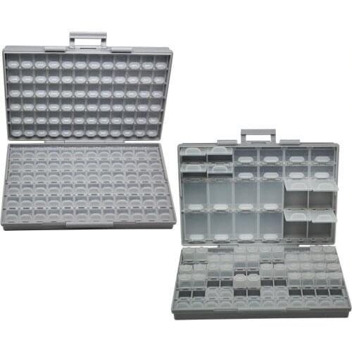 AideTek SMT plastics Box storage toolbox Enclosure Compartments each w/lid SMD BOXALL144+BOXALL96 Box Organizer Craft Beads Stor