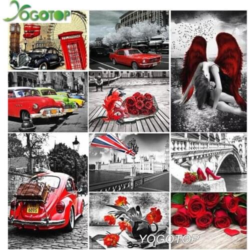 YOGOTOP 5d DIY Diamond Painting Europe city Landscape Full Embroidery Sale Rhinestone 5D Mosaic Roses,cars,London castle YY843