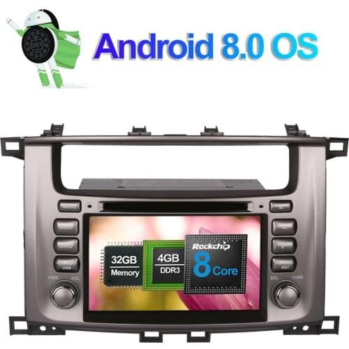 Android 7.1/8.0 Octa Core 4GB RAM Car DVD GPS Navigation Head Unit For Toyota Land Cruiser 100 Radio Stereo Multimedia Player
