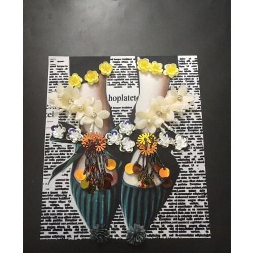 European and American High Heels Printing 3D Painting Clothes Decoration T-shirt Patch Home Mural Accessories DIY Handicrafts