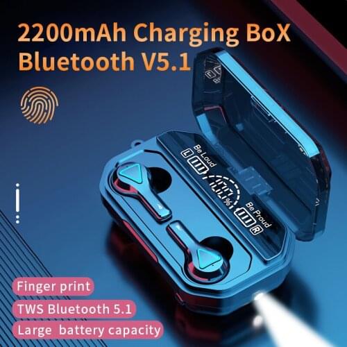 JIETMT A15 TWS Bluetooth 5.1 Earphones Touch control Wireless Headphone 9D Stereo Sports Waterproof Headsets With Microphone