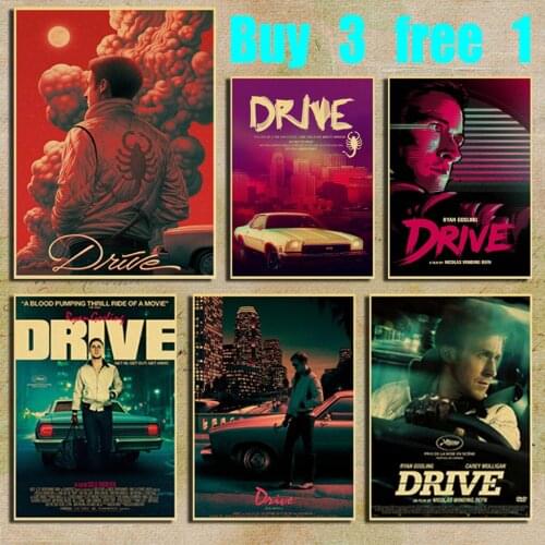 Sryan Gosling Classic Film Retro Kraft Paper Poster Bar Office Cafe Home Art Wall Sticker Decoration