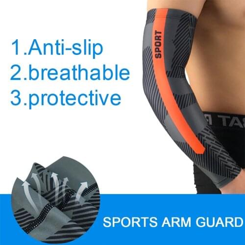 1PCS Cool Compression Sports Arm Sleeve Climbing Camping Hiking Arm Warmer Summer UV Protection Bands