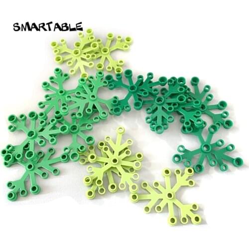 Smartable Bushes Plant Big Leaf 6x5 Building Blocks MOC Parts Toys For Kids Compatible Major Brand 2417/21318 Toys 90pcs/lot