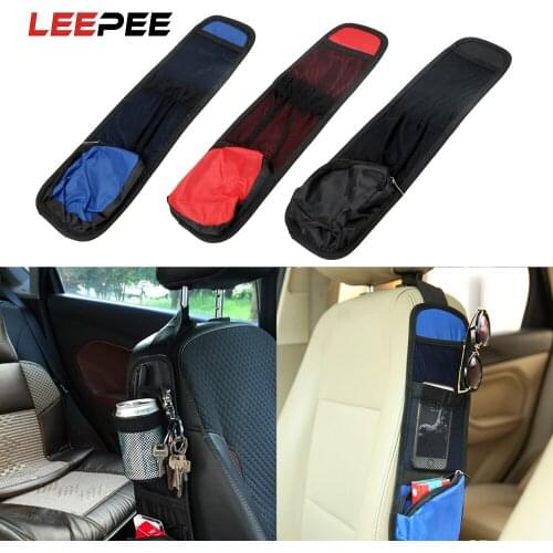 LEEPEE Car Seat Storage Bag Auto Seat Side Bag Car Organizer Hanging Pockets Stowing Tidying Nylon Interior Accessoories