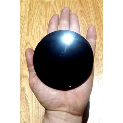 Mexican Obsidian Smoking Mirror Stone Disc Tezcatlipoca Mexico Aztec Maya