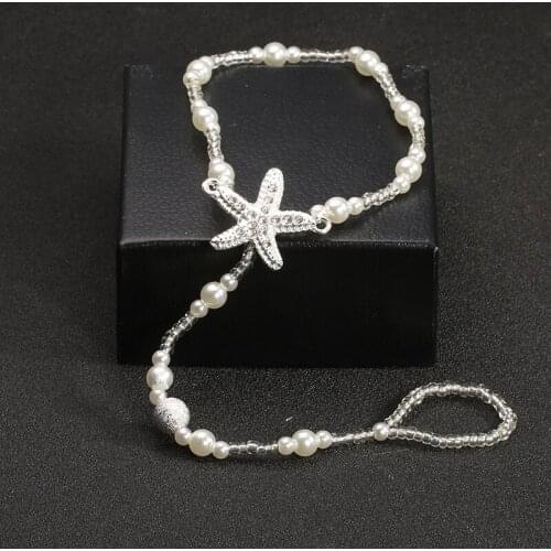 Fashion Pearl Barefoot Sandal Anklet Foot Chain Beach Women Jewelry