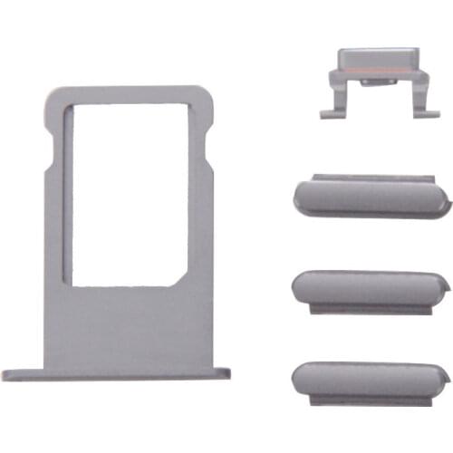 3 In 1 Kit Buttons Volume Power for Iphone 6S Plus Grey + Sim card holder