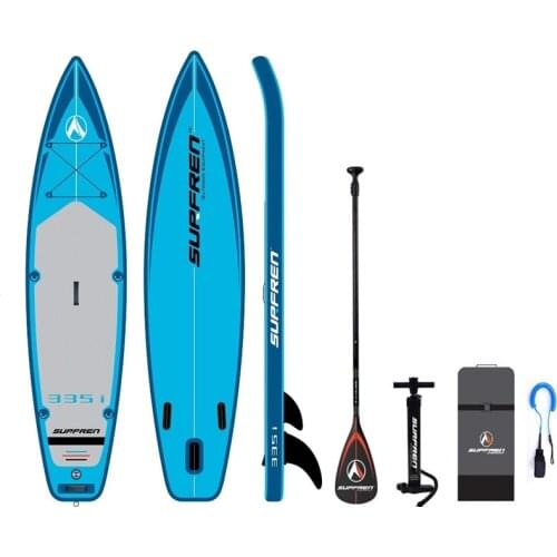 Inflatable Surf Stand up SUP paddle board iSUP Surfboard All Round 2019 Season 335i SURFREN 335*81*15cm Surfing kayak boat