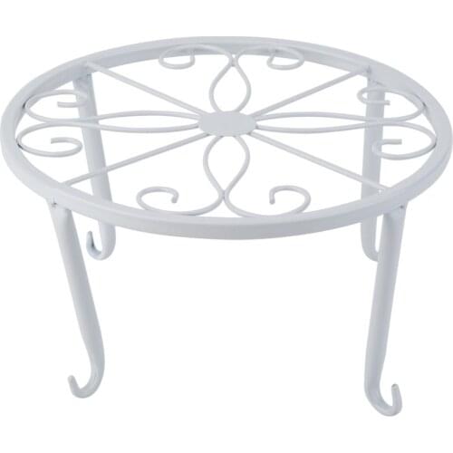 European Style Desktop Four-legged Flower Pot Stand Floor-standing Single-layer Iron Low Flower Shelf Small Flower Stand