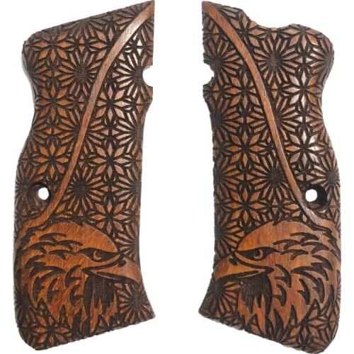 Unshakable Mega Kýlýnç Special Pattern Eagle Pattern Laser Wooden Grip
