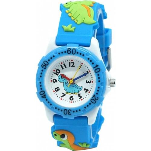 New Arrival 3D Silicone Strap Dinosaur Children Quartz Analog Kids Watch Girl Boys Students Relogio kol saati Feminino