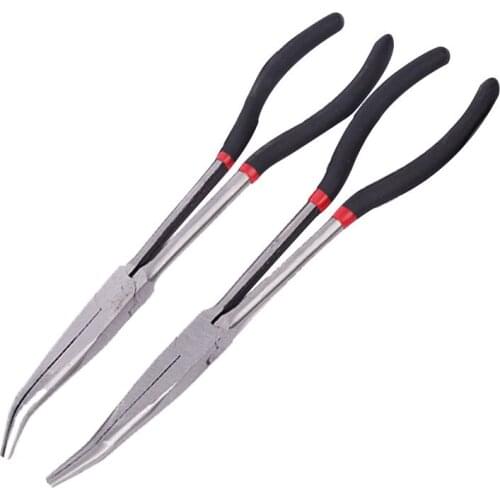 Fishing Pliers Long-handled Carbon Steel Gripper with Straight Curve and Multi-function Fishing Equipment Accessories
