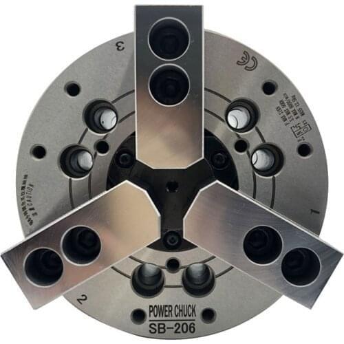 SB204 Standard all-steel hollow hydraulic three-jaw chuck hydraulic power chuck 4inch