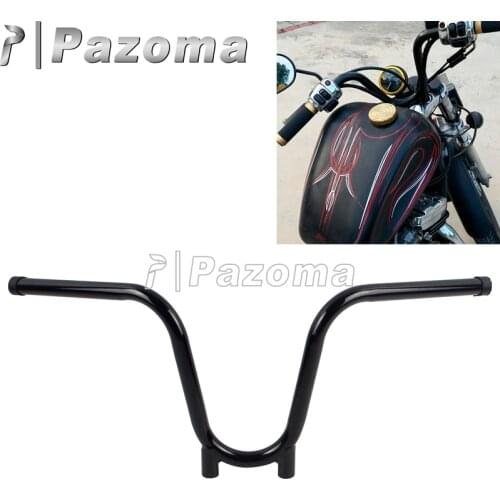 U-Shaped 3 Bend Custom Bootlegger Handlebar 7/8Inch 1" Cafe Racer Handlebar for Harley Chopper XS650 SR250 TX650 Scrambler 25mm