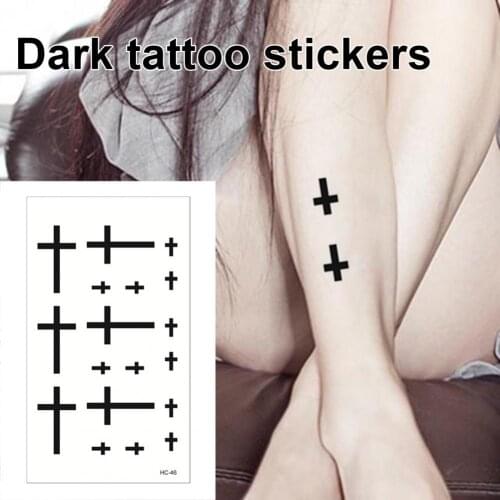Diablo Tattoo Stickers Waterproof Men and Women Body Tattoo Light Smell Convenient Cross Temporary Tattoo Sticker for Finger
