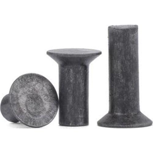 85pcs M3 Rivet Iron Riveting Nail Countersunk Head Percussion Rivets Solid Primary Color Riveted Nails 4.8 Grade 5mm-25mm