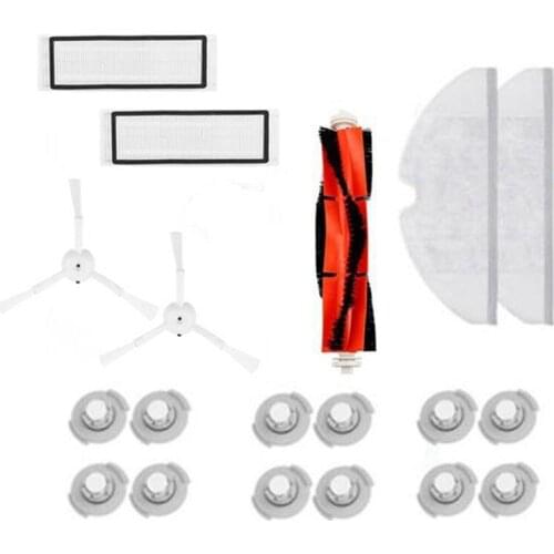 AD-for Xiaomi Roborock S50 S51 S5 S6 E25 E35 Parts Mop Cloths Main Brush HEPA Filter Side Brush