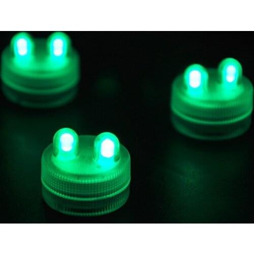 10pcs/Lot) Super Bright 2LED Submersible LED Light Floralyte Waterproof LED Candle Light For Wedding Centerpiece