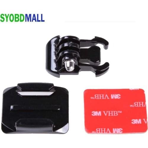 3pcs/set Arc Helmet Mount Curved Base with Adhesive Stickers for GoPro Hero 9 8 7 5 Xiaomi Yi 4K Sjcam Sj4000 Insta360 One X2