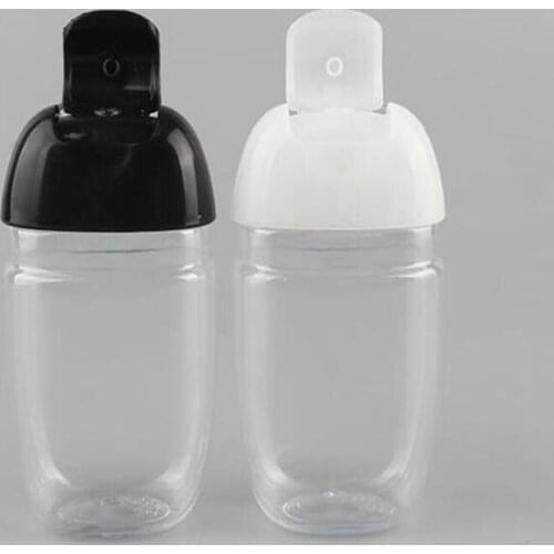 30ml plastic bottle empty PET half round flip cap bottle childrens carry hand bottle