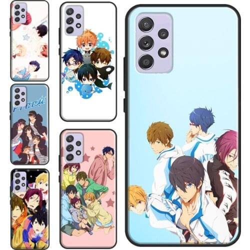 Free Iwatobi Swim club Soft Case For Samsung A72 A52 A32 A12 A40 A50 A70 A31 A41 A51 A71 A21S A20e Phone Cover