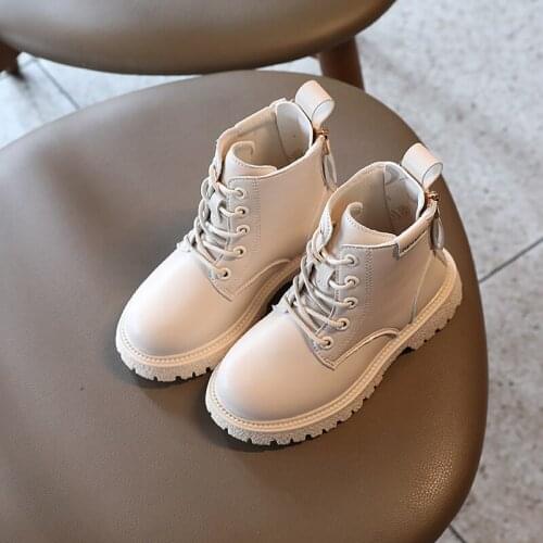 Kids single boots children fall 2021 new single double zipper short boots Martin boots size 26-36 antiskid students children