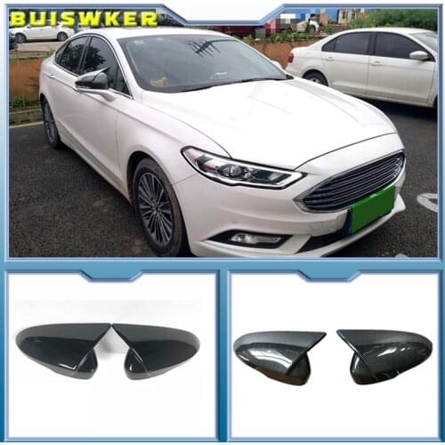 Loyalty Sideview Mirror Cover for Ford Mondeo/Fusion 2013 2014 2015 2016 2017 2018 M4 Style Carbon Fiber Car Accessories