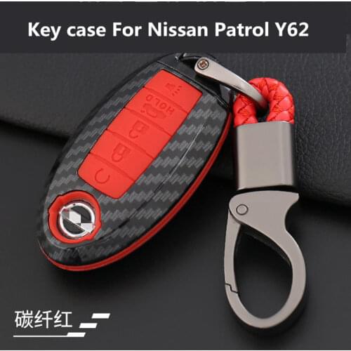 Key case For Nissan Patrol Y62 2012-2019 key case smart 5 key Patrol Y62 key set key ring shell