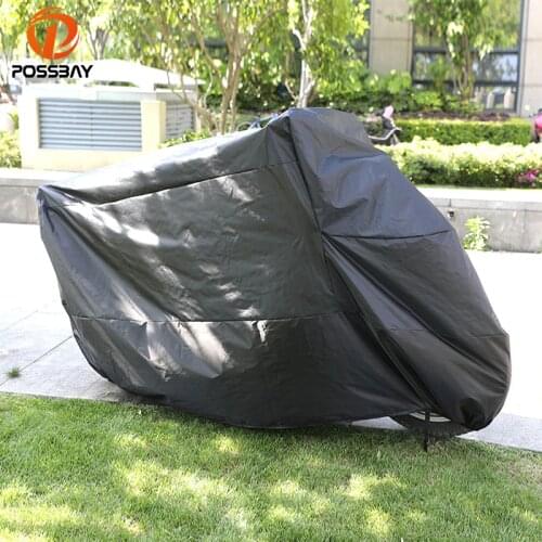 POSSBAY Motorcycle Cover Motorbike Moped Scooter Cover Outdoor Waterproof Dustproof Anti UV Racing Motorcycle Covers Protector