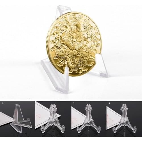 1Pc Collectibles Coins Holder Medal Badge Holder Card Display Show Stand Jewellery Acrylic Stand Holder