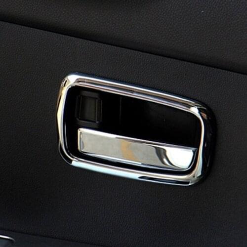 For Peugeot 4008 2014 Left-driving Inner Door Handle Bowl Car Decoration Chrome Accessories