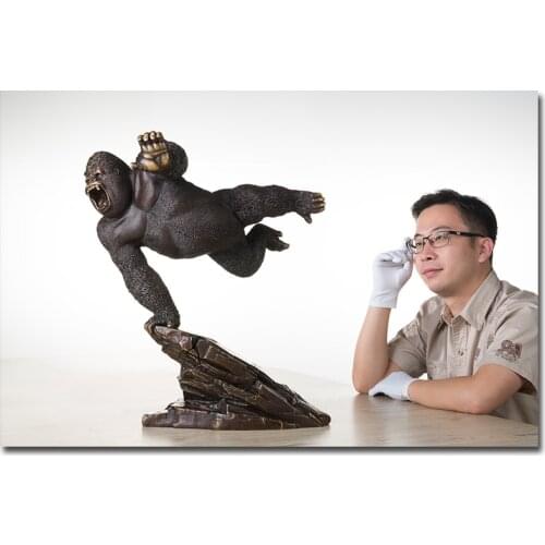 Global Limited Edition TOP Collection ART Megatron forest Gorilla animal brass art HOME Parlor OFFICE Company decoration Large