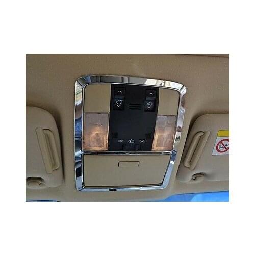 ABS Chrome Front Reading Light Lamp Cover Trim For Toyota Prado Fj150 2010-2018