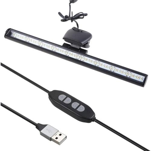 K3NB Screen Light Bar e-Reading LED Task Lamp No Glare on Screen USB Powered Monitor Lamps Adjustable Brightness Temperature