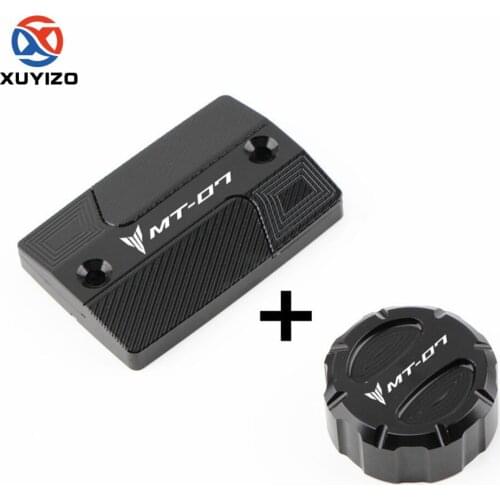 Motocicleta CNC delantera y trasera de líquido de freno cilindro maestro cubierta de Depósito tapa para Yamaha MT-07 MT 07 mt07
